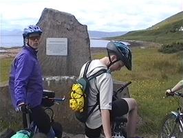 Start of the coastal road from Applecross to Shieldaig, opened in 1976 as an alternative non-mountainous route to Applecross
